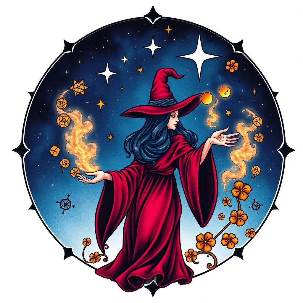 different types of spells in witchcraft practice and occult for luck