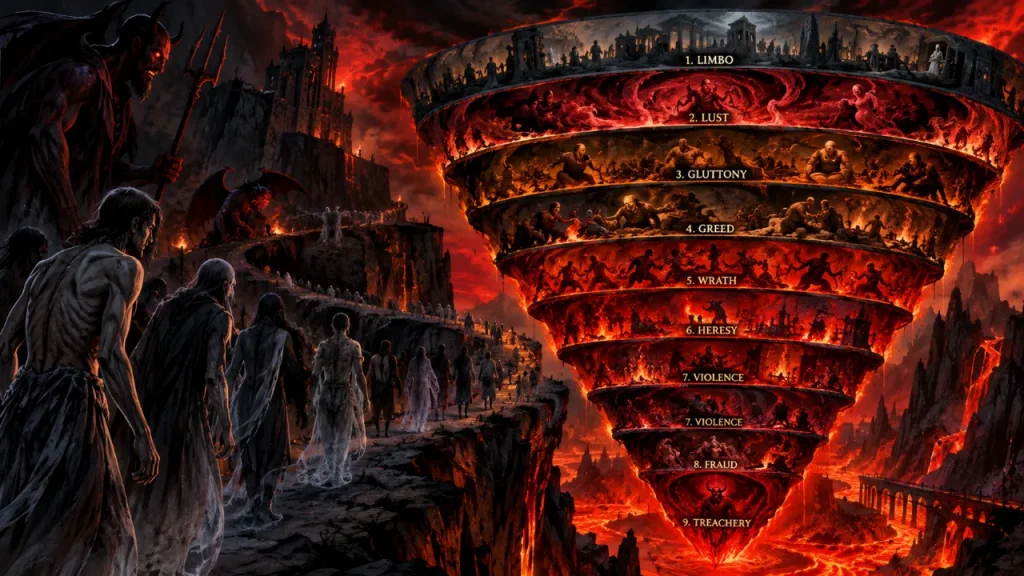 Ante-Inferno and The Nine Circles of Hell