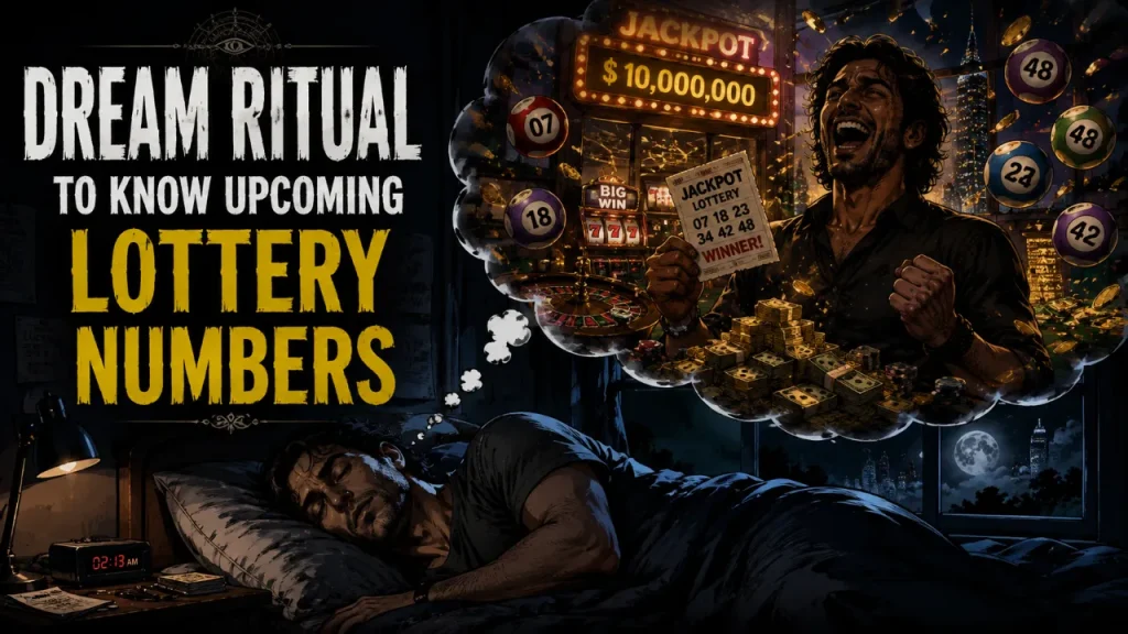 Dream ritual to know upcoming lottery numbers