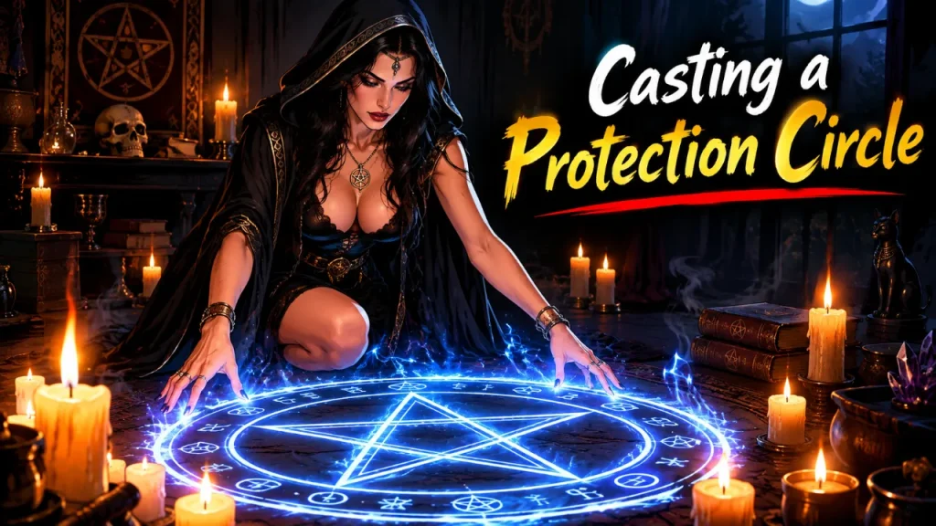 cast a circle for spells and protection