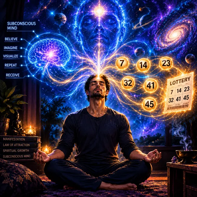 how to Manifest Winning Lottery Numbers technique during meditation